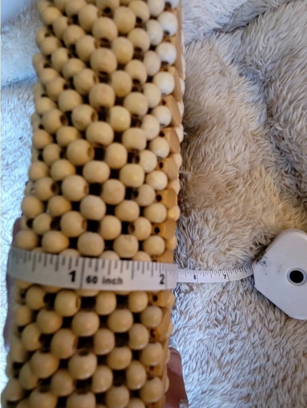 Vintage 1960's Playboy Bunny Wood Beaded Handbag Mint Condition! - Picture 11 of 12